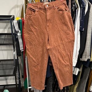 Everlane Way-High Curvy Rust Orange High-Waisted Jeans